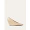 Loro Piana - Viola High Wedge Pump H80 Luxury Calf, Woman, Natural Light Camel, Size: 40,5