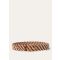 Loro Piana - Weaving Waist Belt Cord/woven Leather, Woman, Cocoa Bean/Natural/Sun Gold, Size: S