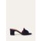 Loro Piana - Summer Charms Heeled Mule T55 Suede, Woman, Blue Navy, Size: 37,5