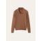 Loro Piana - Lexington Baby Cash Polo Gg 12, Man, Rustic Brown Mel, Size: 46