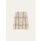 Loro Piana - Stefanie Skirt Check Tweed, Woman, Silky Cream/Fluid Pastel/Crimson Melange, Size: 36