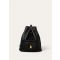 Loro Piana - Extra Drawstring Backpack L27 Soft Zibeline, Woman, Black/Sun Gold, Size: NR