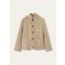 Loro Piana - Spagna Mini Sb Jacket Baby Cash Double, Woman, Warm Sand Melange, Size: 44