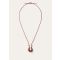 Loro Piana - Braided Duo Necklace Leather, Woman, Deep Kummel/Sun Gold, Size: NR