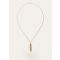 Loro Piana - Shuttle Necklace With Enamel, Woman, Sun Gold/Whisper White, Size: NR