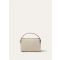 Loro Piana - Lp Travel Pouch Natural Canvas/rounded Leather, Woman, Natural/Caramel Sugar/Sun Gold, Size: NR