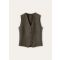 Loro Piana - Ayas Vest Archive Wish Cash Flannel, Woman, Green/Orange/Natural Micro Texture, Size: 36