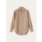 Loro Piana - Andre' Shirt Solaire Trama Lana, Woman, Dried Tobacco, Size: 44