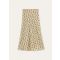 Loro Piana - Simona Skirt Georgette, Woman, Ivory/Goldish Green, Size: 44