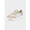 Kiehtova yhdistelmä mattaa ja kiiltoa - beige - Gr. 37 - Goldner Fashion