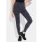 Leggingsit erityisen korkealla vyötärönauhalla - musta / harmaa / kuvioll. - Gr. XS - Goldner Fashion