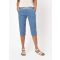 Denim-tyyliset caprihousut - vaaleansininen - Gr. 48 - Goldner Fashion