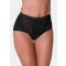 Pitsisomisteiset alushousut, 4 kpl/pakkaus - musta - Gr. 40 - Goldner Fashion