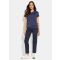 Zip-off-housut active-stretch-materiaalista - tummansininen - Gr. 44 - Goldner Fashion