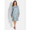 Paisleykuvioinen yöpaita - vaaleansininen / turkoosi / kuvioll. - Gr. 48/50 - Goldner Fashion