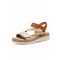 Sandaalit säädettävin tarranauhoin - beige - Gr. 40 - Goldner Fashion