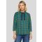Collegepaita kukonaskelkuviolla - sininen / turkoosi / vihreä - Gr. 38 - Goldner Fashion