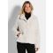 Teddy-takki pystykauluksella - beige - Gr. 42 - Goldner Fashion
