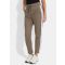Vapaa-ajan housut kimalleraidoilla - myyränruskea - Gr. 46 - Goldner Fashion