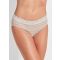 Pitsisomisteiset viskoosialushousut - beige / kermanvalkoinen / raidall. - Gr. 44 - Goldner Fashion