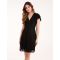 Lace Angel Sleeve Dress - 18 / BLACK
