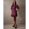 Luxe Puff Sleeve Jacquard Mini Dress - 10 / BLACK PATTERN