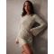Luxe Bow Back Sequin Shift Dress - 12 / Champagne