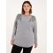 Curve Embellished Shoulder Jumper - 18/20 / GREY