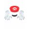 Lasten Asustesetti Mario - Punainen - One-size