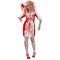 Naisten Zombisairaanhoitaja Halloween Asu - Punainen - XXXL