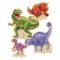 Pöytäkoriste Dinosaurus - Värikäät - Ainutlaatuinen Koko