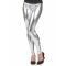 Hopeiset Legginsit Naiselle - Hopea/ Harmaa - S / M (38/40)