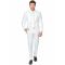 Miesten Valkoinen Opposuits- Puku - Harmaa, Valkoinen - S (46)