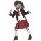 Zombiekoululaisen Asu Lapsille - Punainen - 122 - 134 cm (7-9 vuotta)