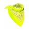 Keltainen Bandana Huivi Aikuiselle - UV ja Neoni - One-size