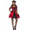 Goottivampyyrin Naamiaisasu Lapselle Halloween - Punainen - M (40-42)