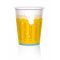 Kaljatuoppi-paperimukit 6 Kpl - Keltainen - One-size