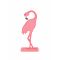 Puinen Flamingopatsas 15 Cm - Vaaleanpunainen - Ainutlaatuinen Koko
