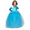 Tanssijaisten Prinsessan Sininen Asu Tytölle - Sininen - 5-6 vuotta (100 cm)