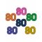 80- Puukonfetit 10 Kpl 3 X 3 Cm - Multicolore - Ainutlaatuinen Koko