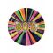 80-luvun Pahvilautaset 22,5 Cm 10 Kpl - Multicolore - Ainutlaatuinen Koko
