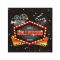 Hollywood-servetit 33 X 33 Cm 20 Kpl - Multicolore - Ainutlaatuinen Koko