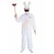 Rabbids-naamiaisasu Ja Naamari Aikuiselle - Harmaa, Valkoinen - L / XL