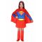 Supergirl-naamiaisasu Tytölle - Sininen - 128 - 140 cm (8-10 vuotta)