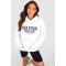 "Tall" - Sweat À Capuche À Slogan Sports Studio - Blanc - 38, Blanc