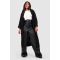 Grande Taille - Cardigan Oversize En Maille Côtelée - Noir - 46, Noir
