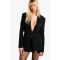 Blazer À Coutures Apparentes - Noir - 40, Noir