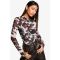 Body À Imprimé Vache En Mesh - Noir - 40, Noir