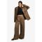 Pantalon Large - Marron Moka - 38, Marron Moka