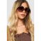 Lunettes De Soleil Oversize Écaille De Tortue - Marron - One Size, Marron